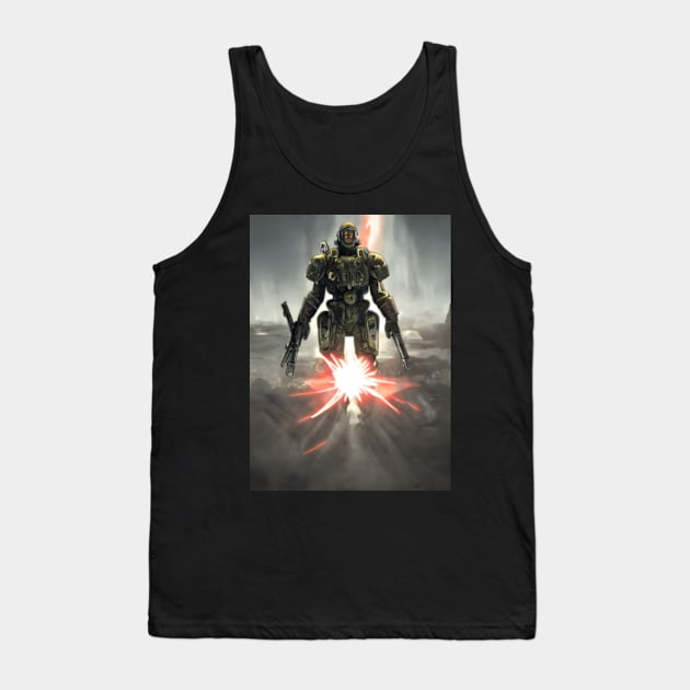 Fallout - Assaultron Inspired Robot Tank Top by AfroMatic